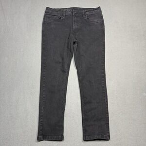 The Perfect Jean NYC Mens 32x27 Skinny Fit Taper Black Stretch Denim USA